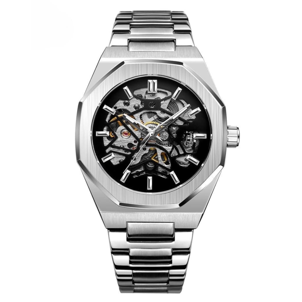 Men's Automatic Skeleton Journey Watch