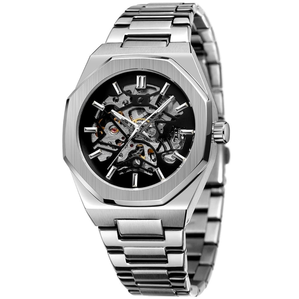 Men's Automatic Skeleton Journey Watch