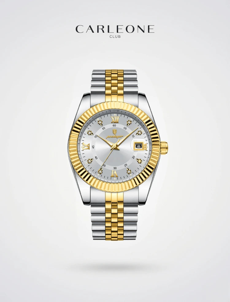 Poedagar x Carleone | Relogio Presidente Gold Sovereign  - Limited Edition