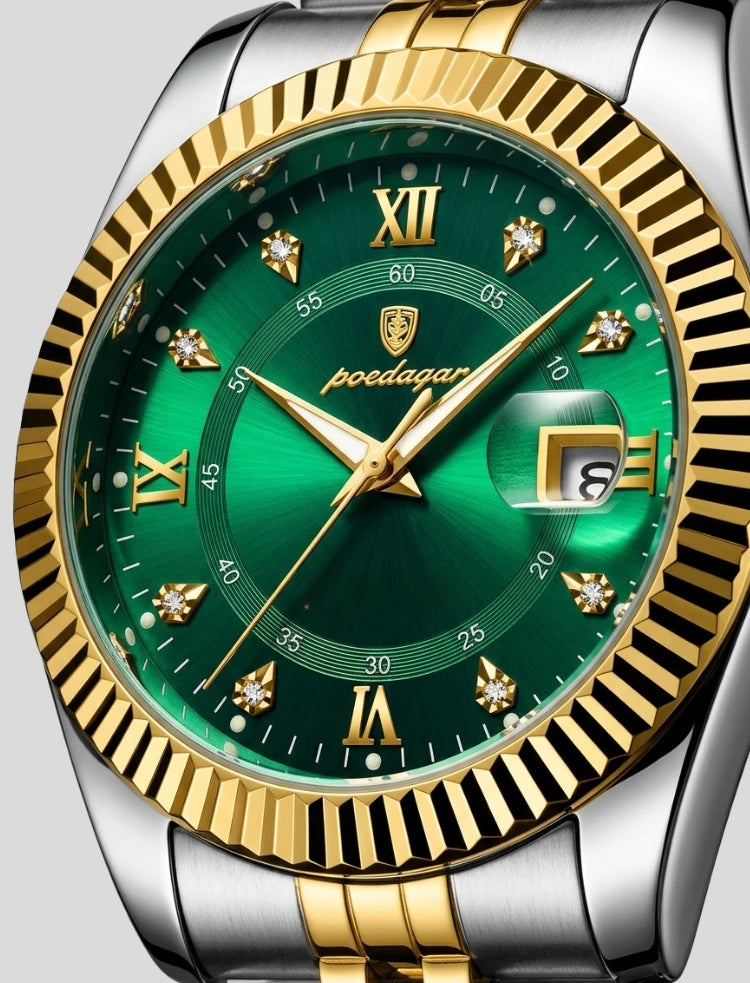 Poedagar x Carleone | Relogio Presidente Verde Imperio  - Limited Edition