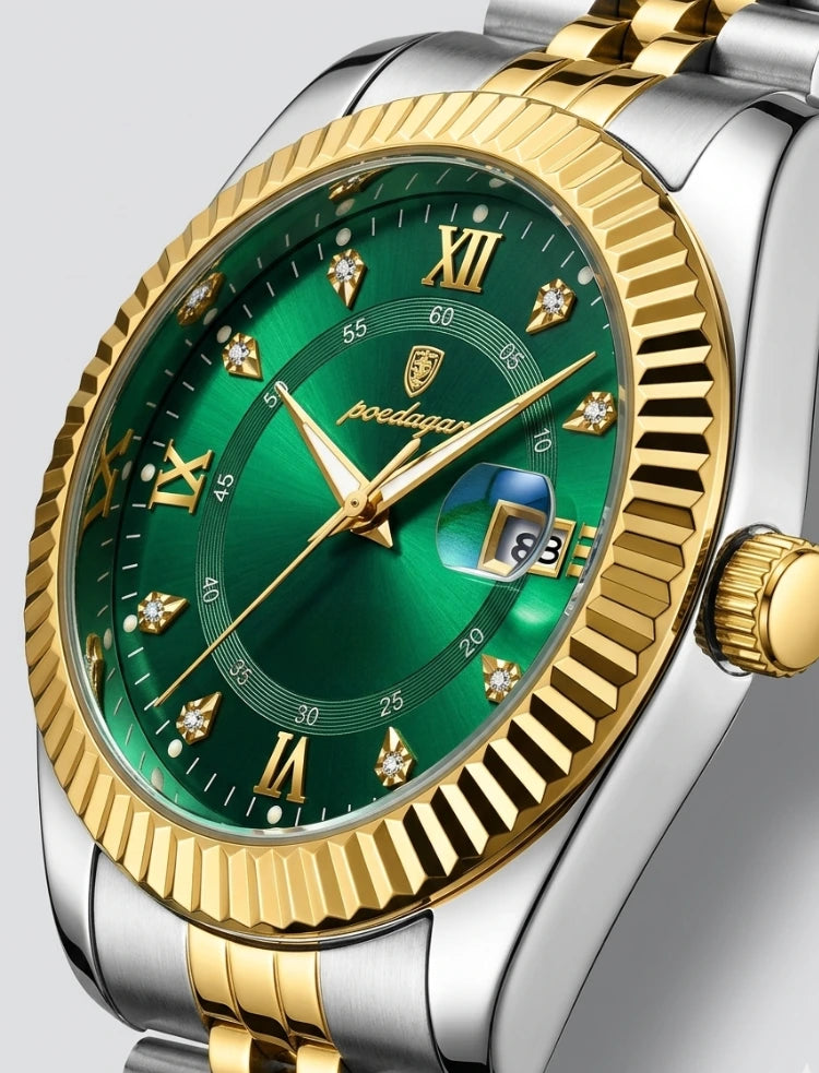 Poedagar x Carleone | Relogio Presidente Verde Imperio  - Limited Edition