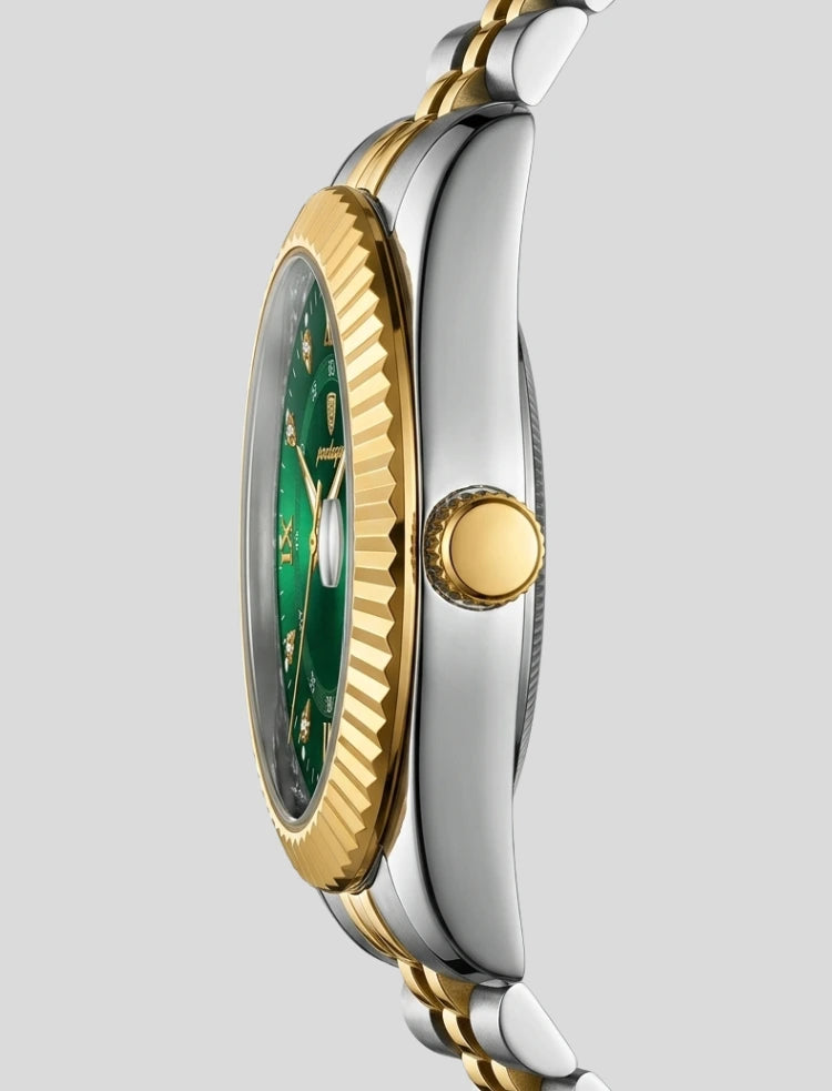 Poedagar x Carleone | Relogio Presidente Verde Imperio  - Limited Edition