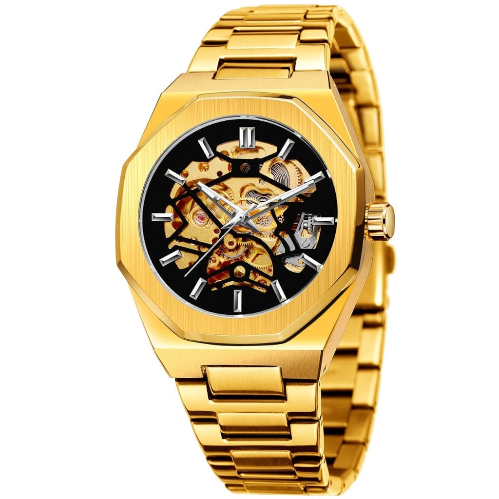 Men's Automatic Skeleton Journey Watch